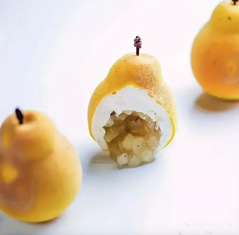 (8-fach) Silikon Trend Früchte Kuchen Form DIY Gussform für Virale Frucht Desserts - Pinienkern