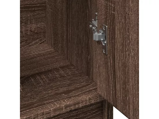 Armoire d'évier chêne marron 63x29x55 cm bois d'ingénierie