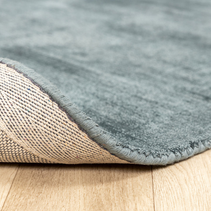 Rond viscose vloerkleed - Pearl Blauw/Groen | Een aanwinst!