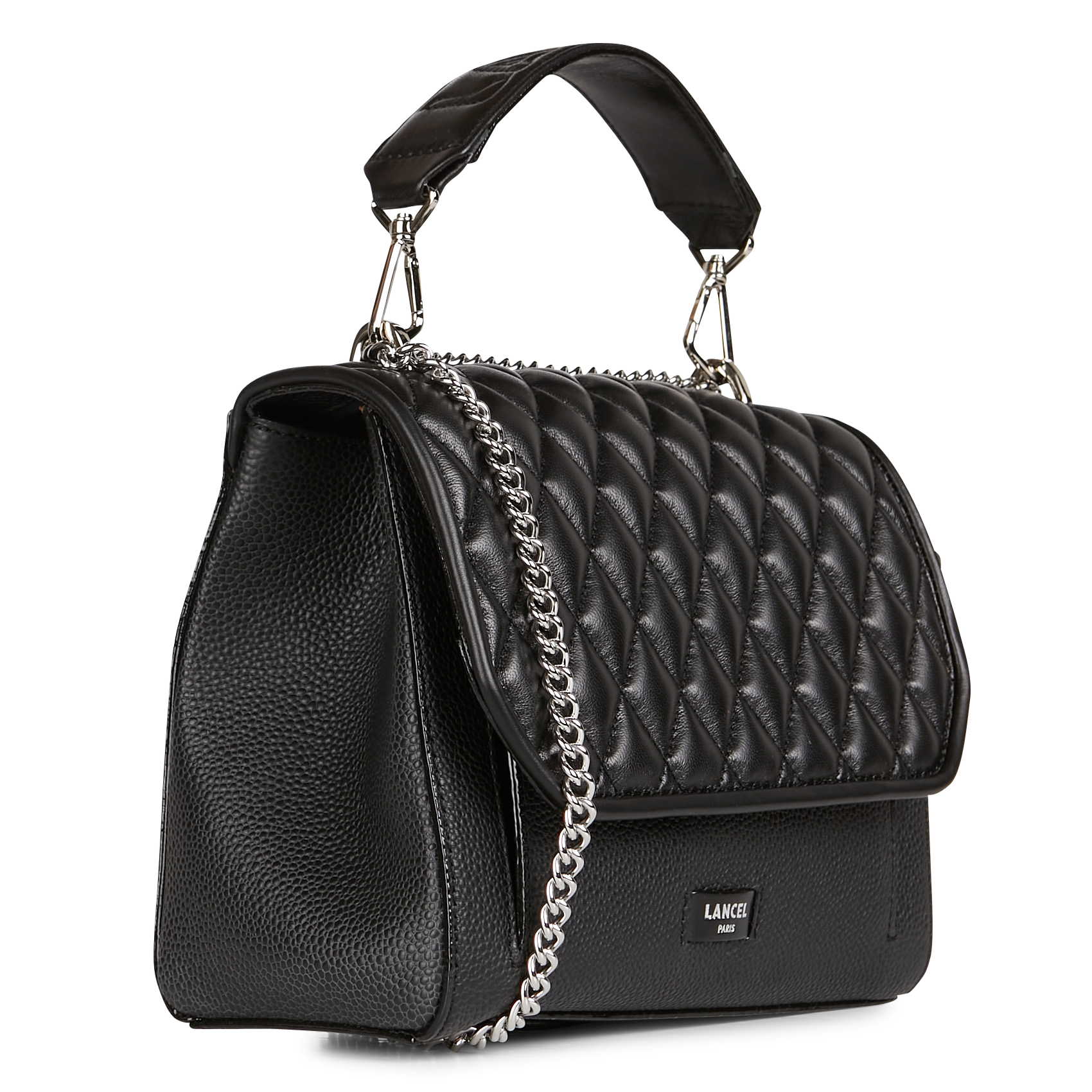 NINON - Sac à rabat en cuir Ninon | Noir