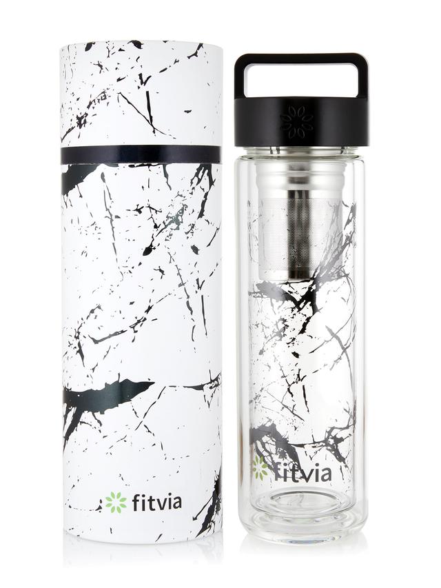 Thermoflasche Black Marble