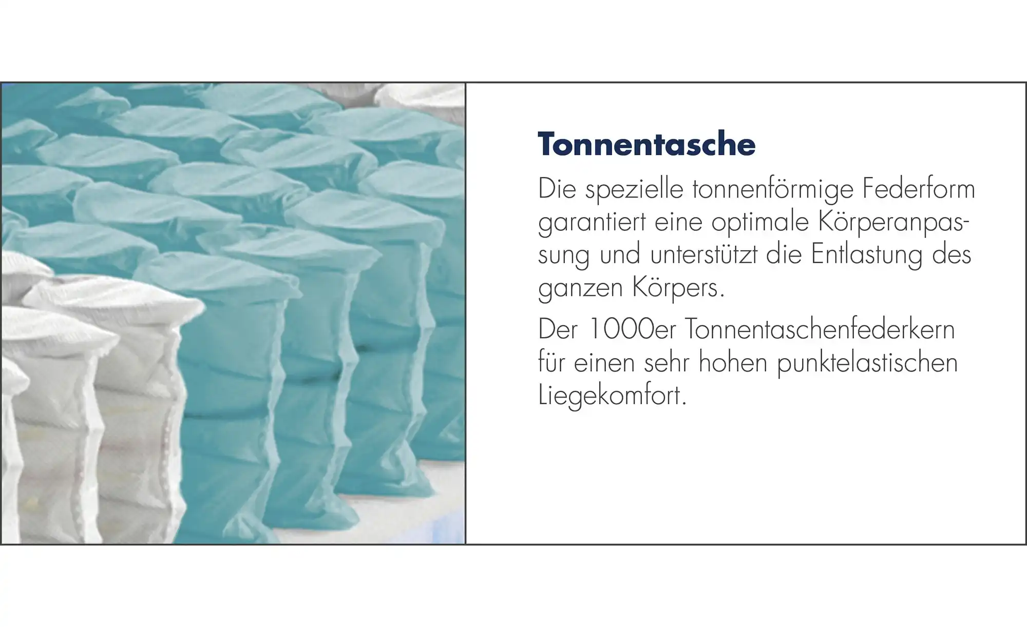 IRISETTE 7-Zonen Tonnentaschenfederkern-Matratze IRISETTE Sylt TTFK