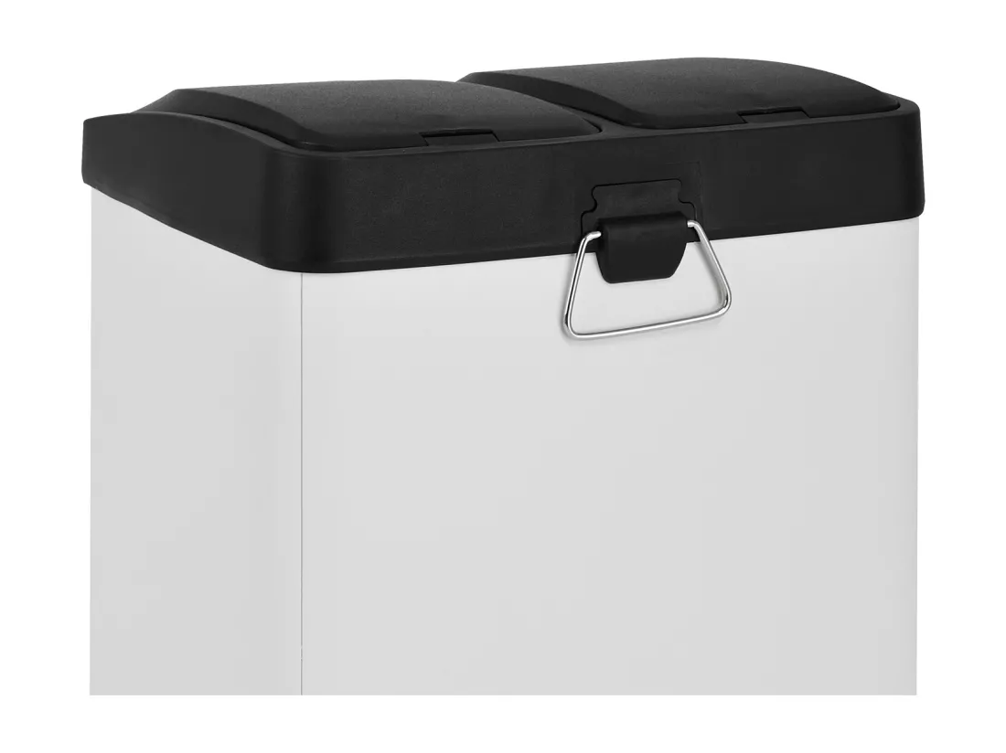 Poubelle de tri 2x8L en inox