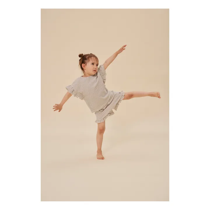 Konges Sløjd Short Itty Rayé Coton Bio | Bleu