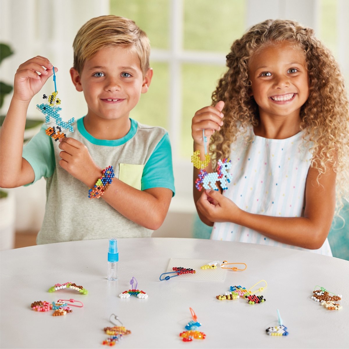 Mes porte-clés et suspensions Aquabeads