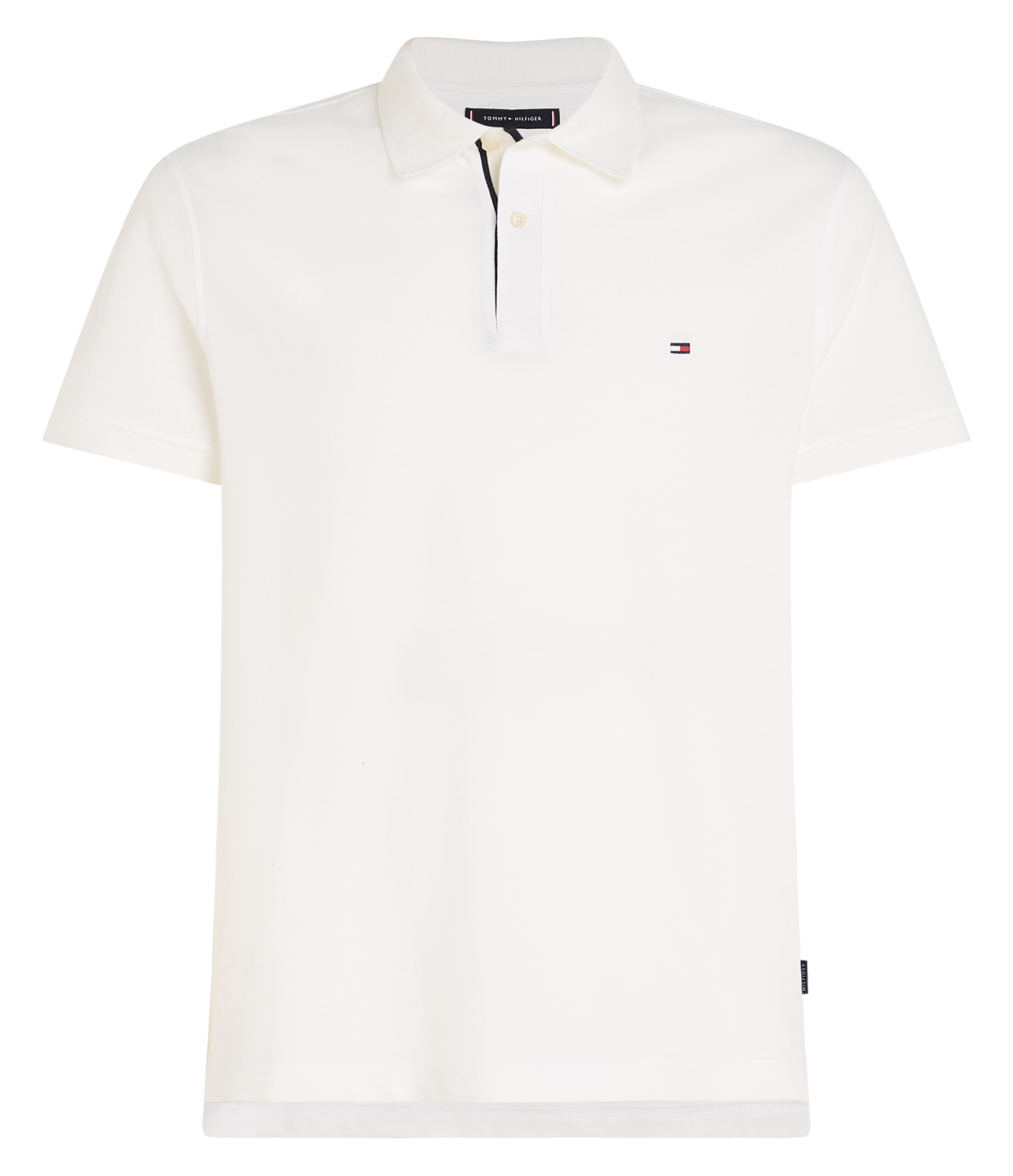 Polo droit en coton | Blanc