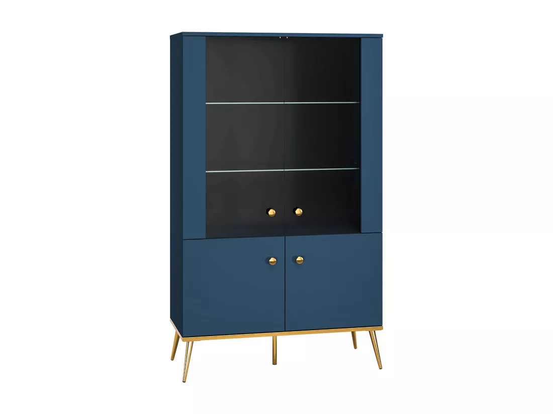 Vaissellier 4 portes Thalia Bleu