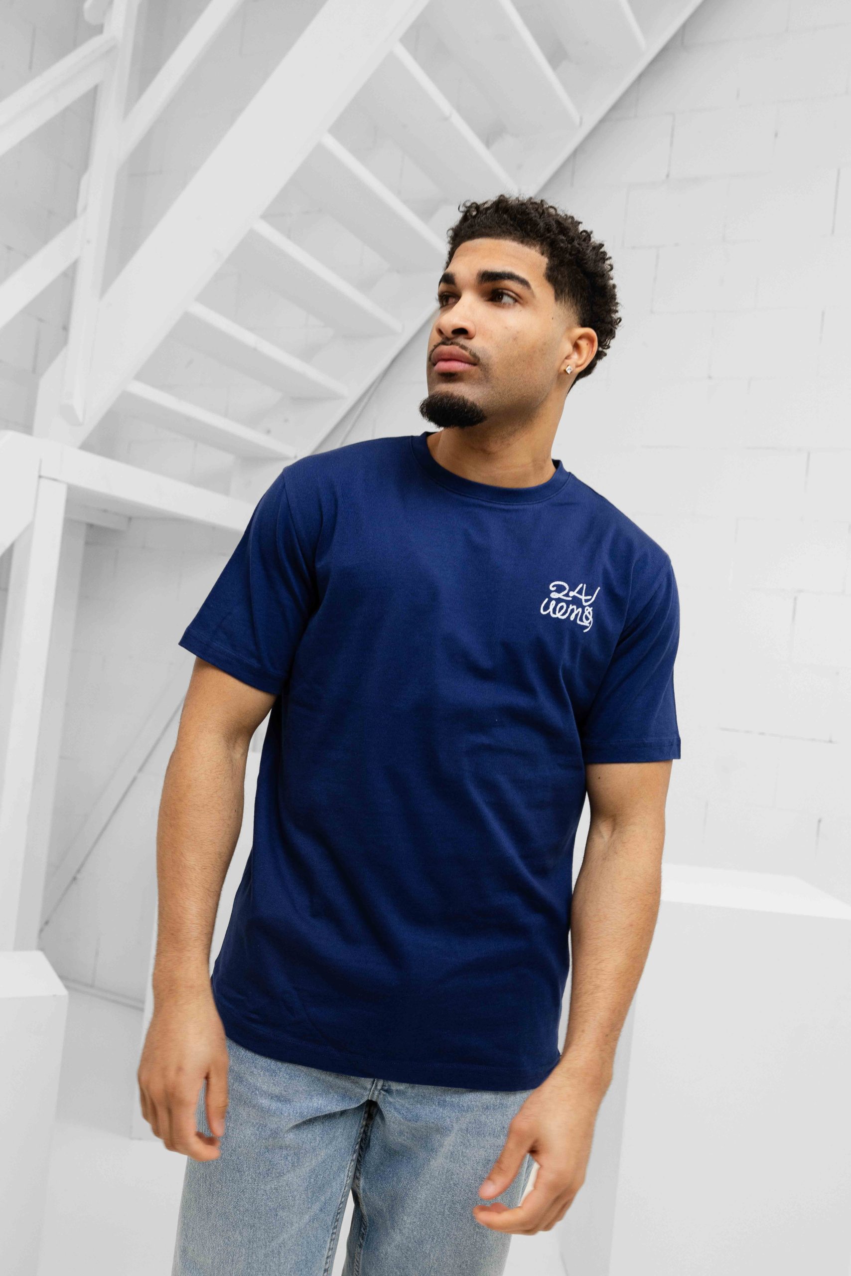 24 Uomo Riviera T-Shirt Heren Blauw