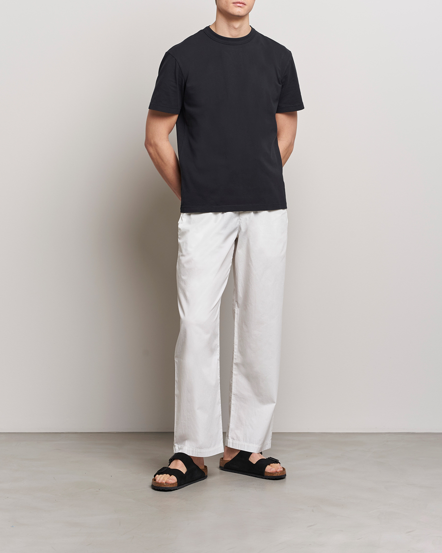 Tekla Organic Cotton Sleeping T-Shirt Black