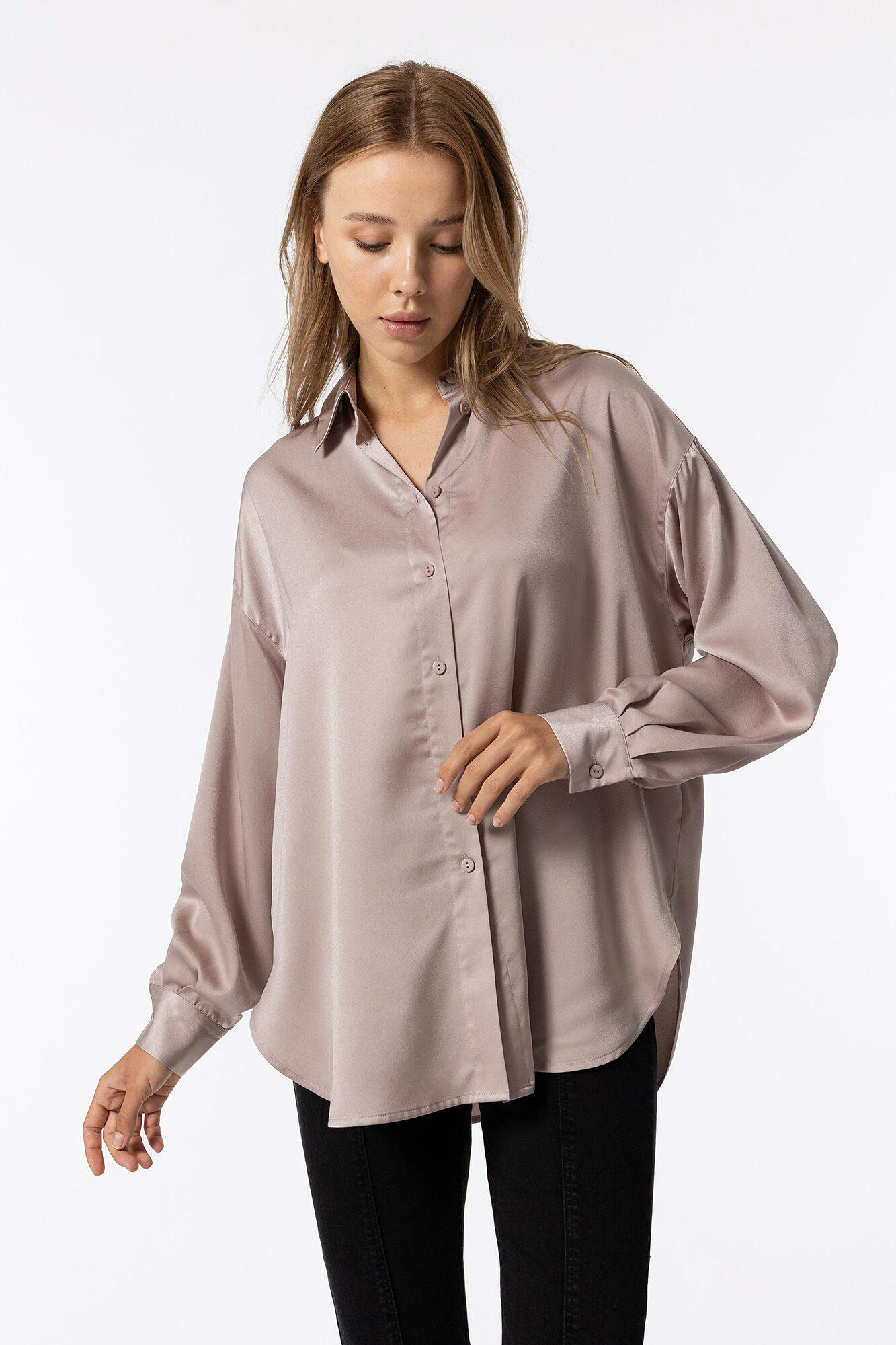 Camisa de cetim