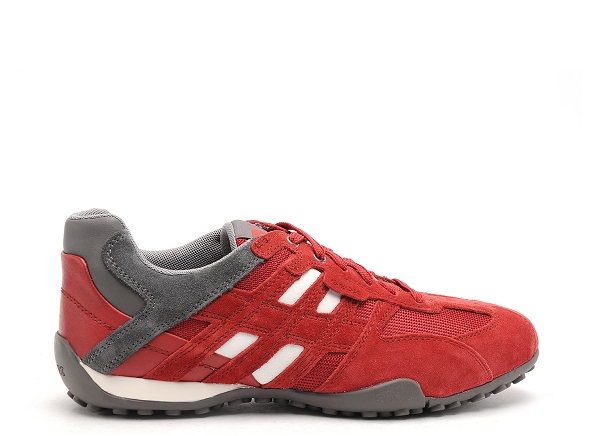 Geox basses homme u4207k uomo snake rouge