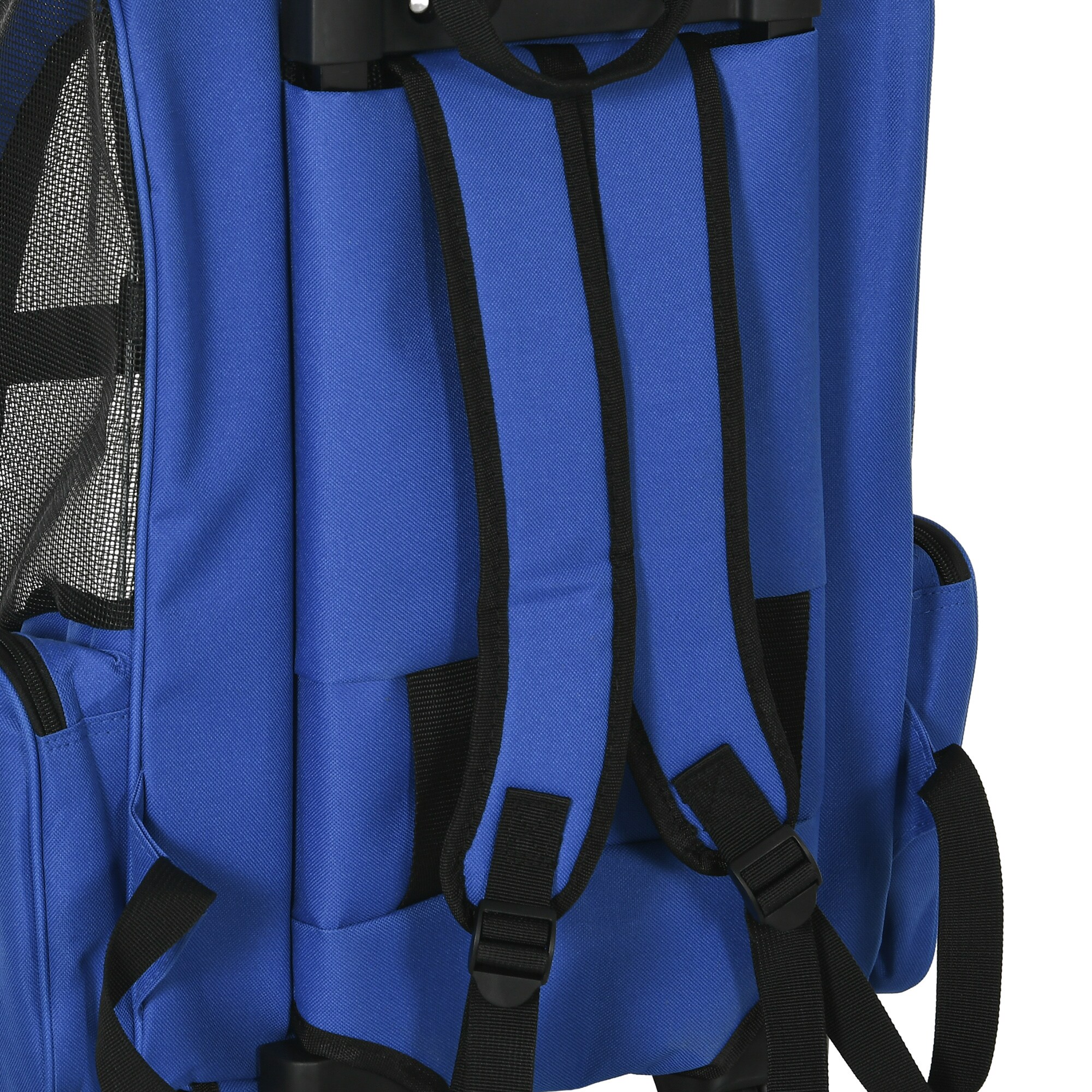 PawHut 2 in 1 Hundetasche als Trolley oder Rucksack verwendbar blau 36 x 30 x 49 cm (LxBxH)