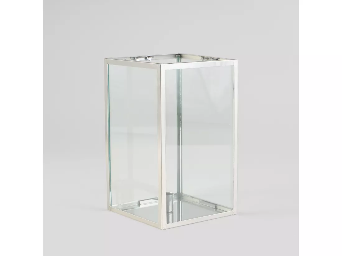 Bougeoir Epoch Argent Moyen 25x15x15