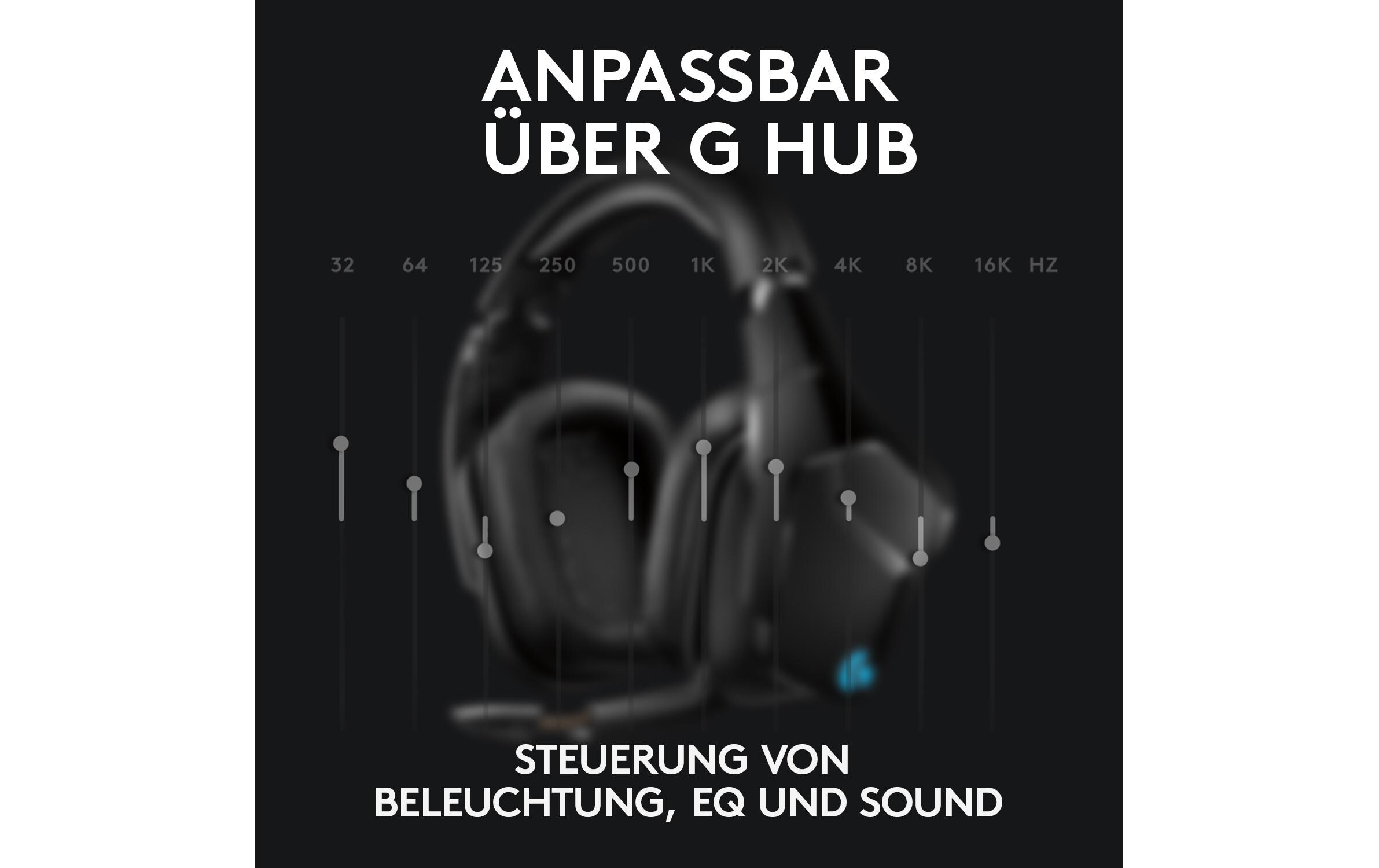 Headset G935 7.1 Surround Wireless SchwarzKabelloses Gaming Headset mit 7.1 Surround Sound und RGB Beleuchtung