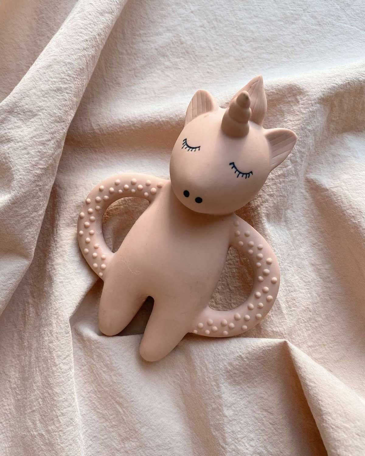 Biteleke – 100% Naturgummi | Unicorn Teeth Soother