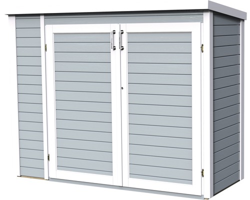 Tuinhuis/fietsenstalling/vuilnisbak Bertilo Multi-Box 3 200x82x163 cm lichtgrijs
