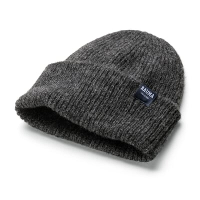 Unisex-Strickmütze Rippe, Anthrazit