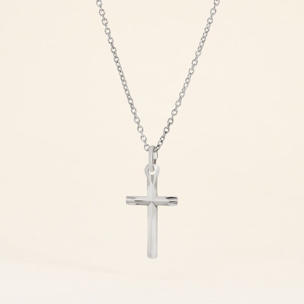 Pendentif Aisse Argent Blanc