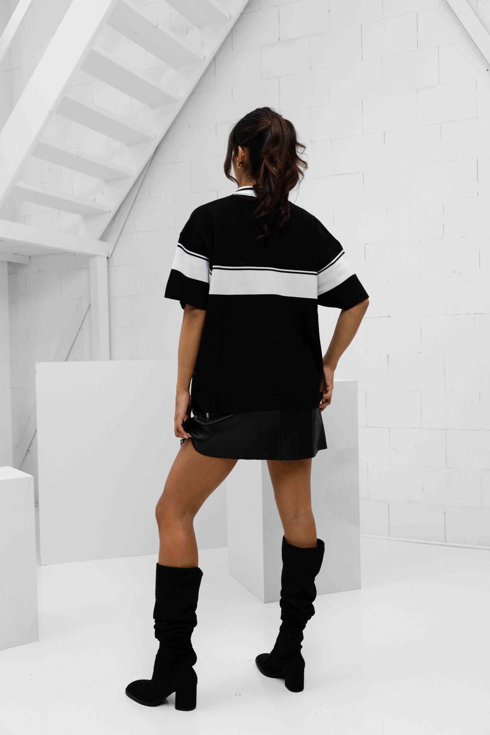 Equalité Jaden Knit Polo Dames Zwart