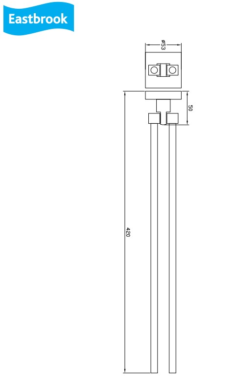 Eastbrook Rimini messing handdoekbeugel draaibaar chroom