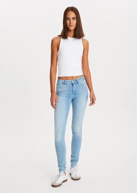 Rose mid rise skinny jeans blauw (BLW.USL)
