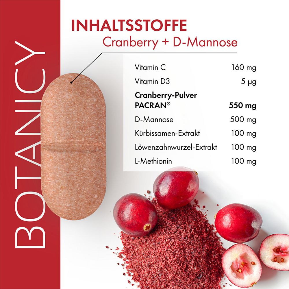 BOTANICY Cranberry + D-Mannose