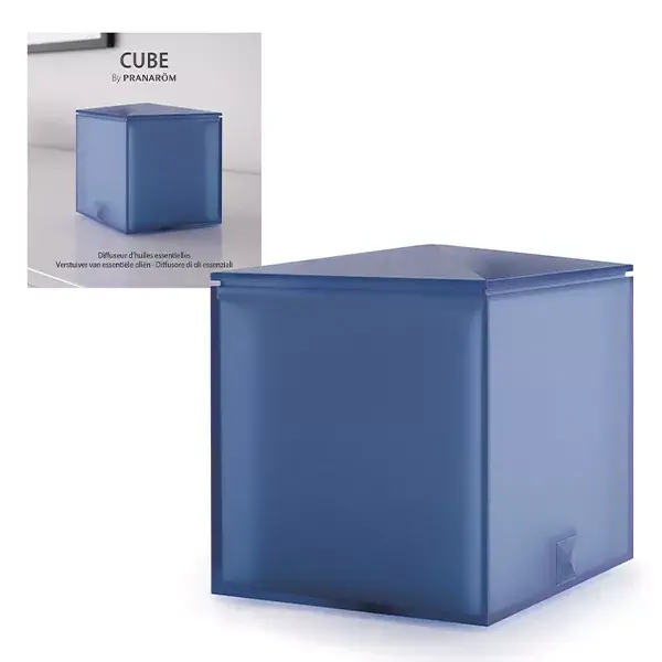Difusor de óleos essenciais Pranarom Cube Blue Design 20m²