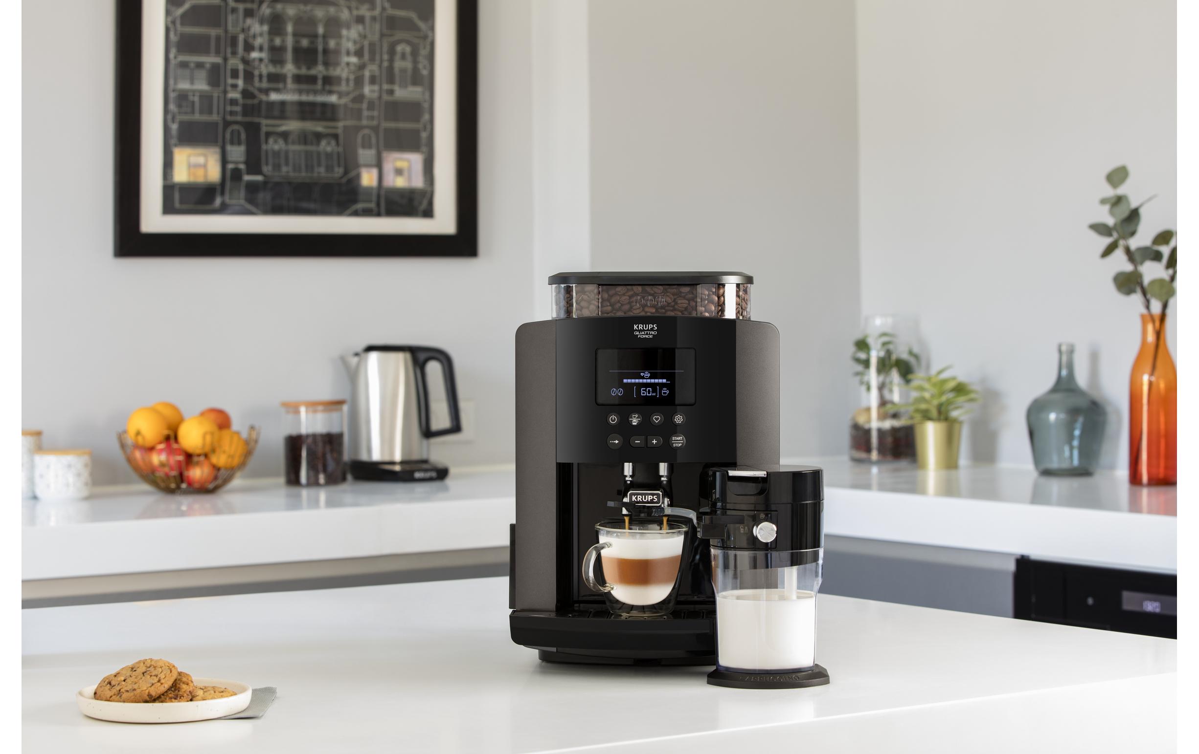 Kaffeevollautomat ARABICA LATTE EA819 Schwarz<br>Vollautomatische Kaffeemaschine