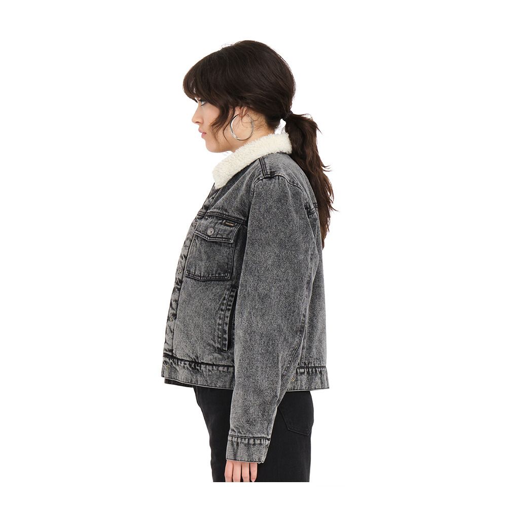 Volcom RADSTONE DENIM - Veste Femme black