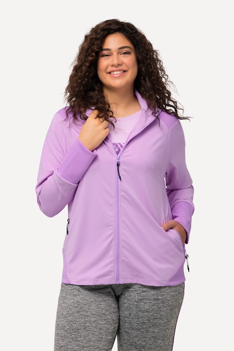 Funktions-Sweatjacke, antibakteriell, Rippbund, Langarm