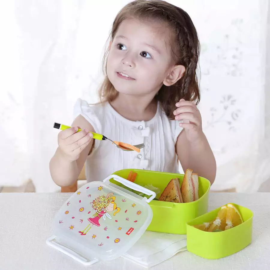 Sigikid Brotdose + Trinkflasche 2er Set hellgrün