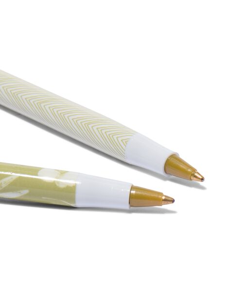 10 stylos à bille dans un filet