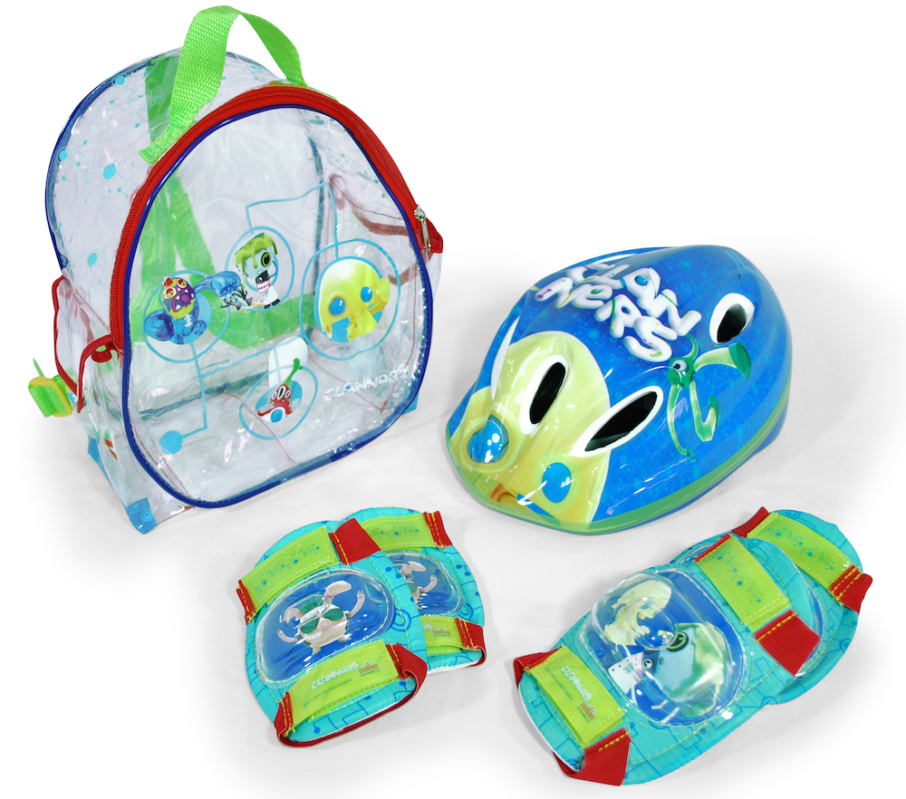 Mochila, capacete e proteções Saica Clanners