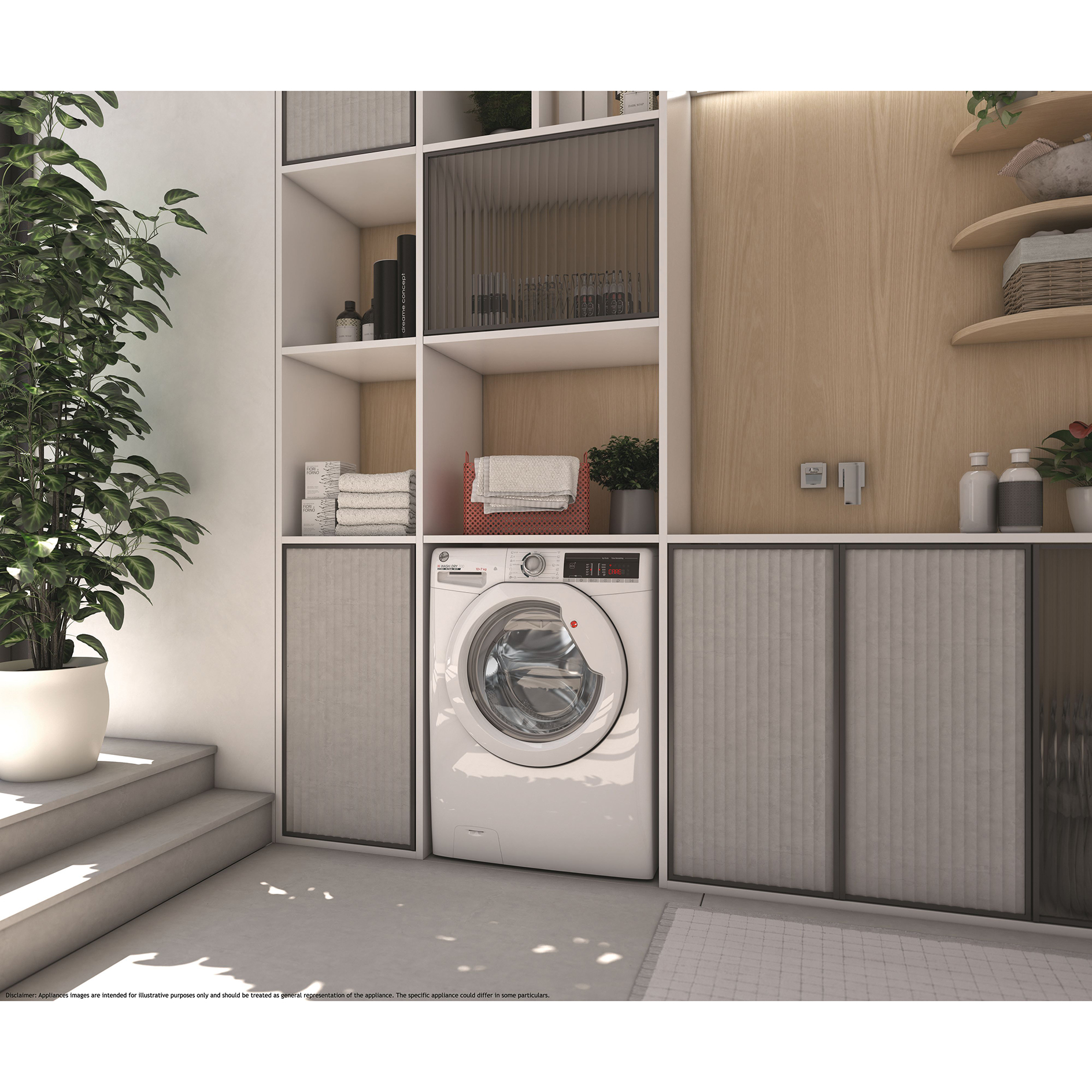 HOOVER Waschmaschine H3WOSQ495TA4-84 - 9 kg - 1400 U/Min - B