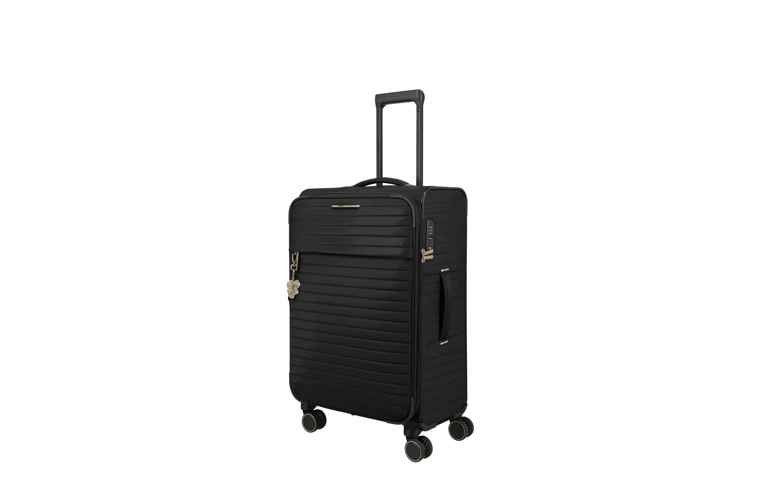 Barbara Stepp Trolley M erweiterbar, Schwarz<br>Reisekoffer