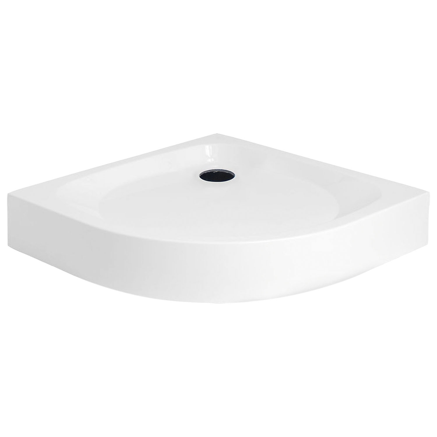Kerra Alan douchebak kwartrond 90x90x16cm wit