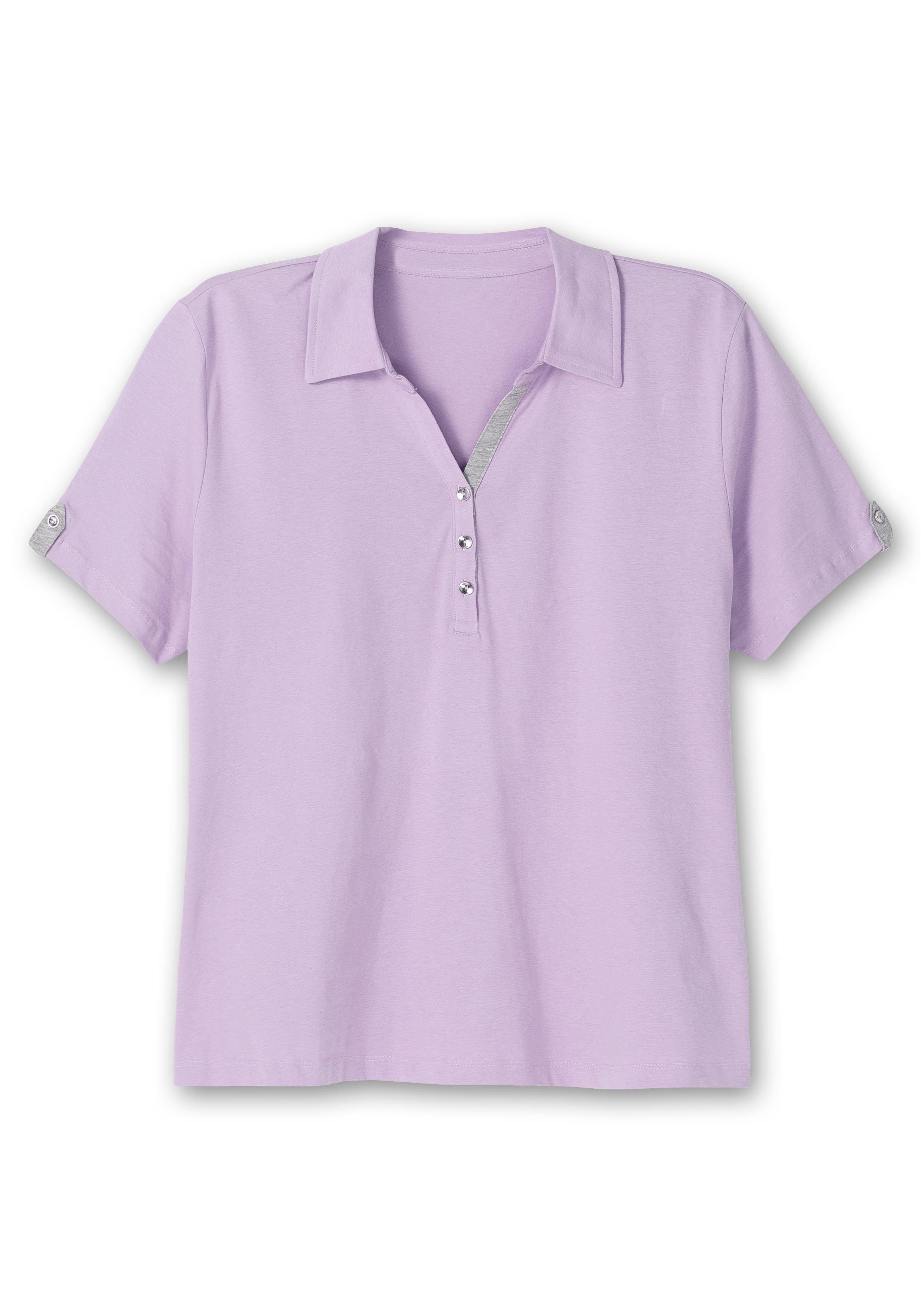 Poloshirt mit kurzem Arm und Kontrastdetails
