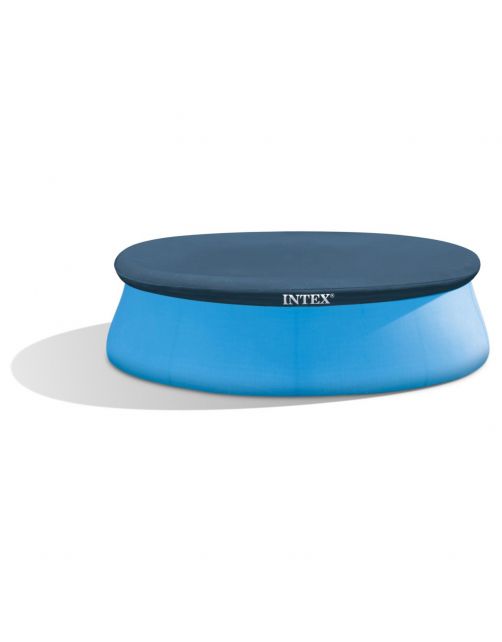Intex Afdekzeil Easy Set Rond - Afdekzeilen - 221x30 cm Grijs