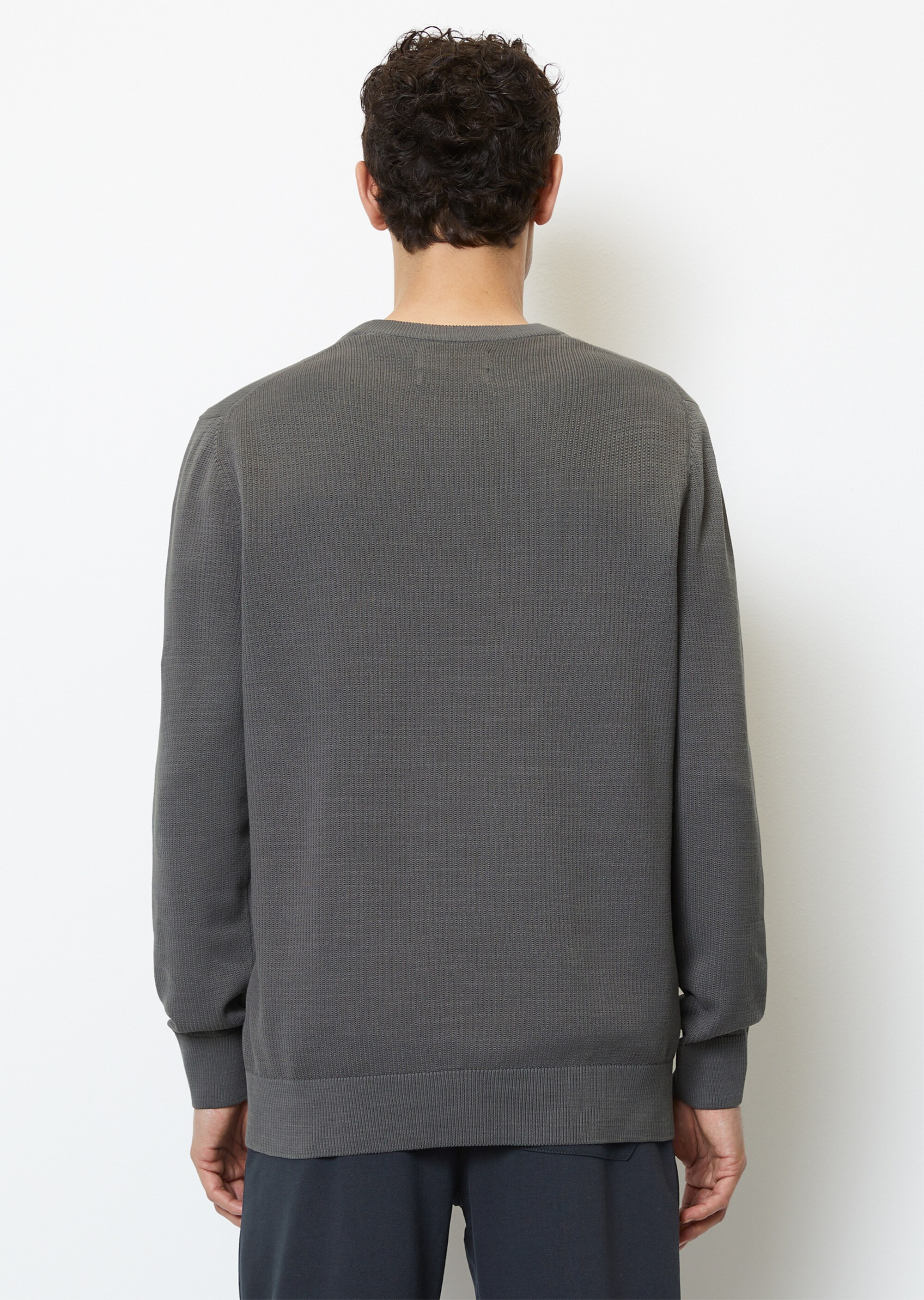 Pullover regular aus fein geripptem Organic Cotton