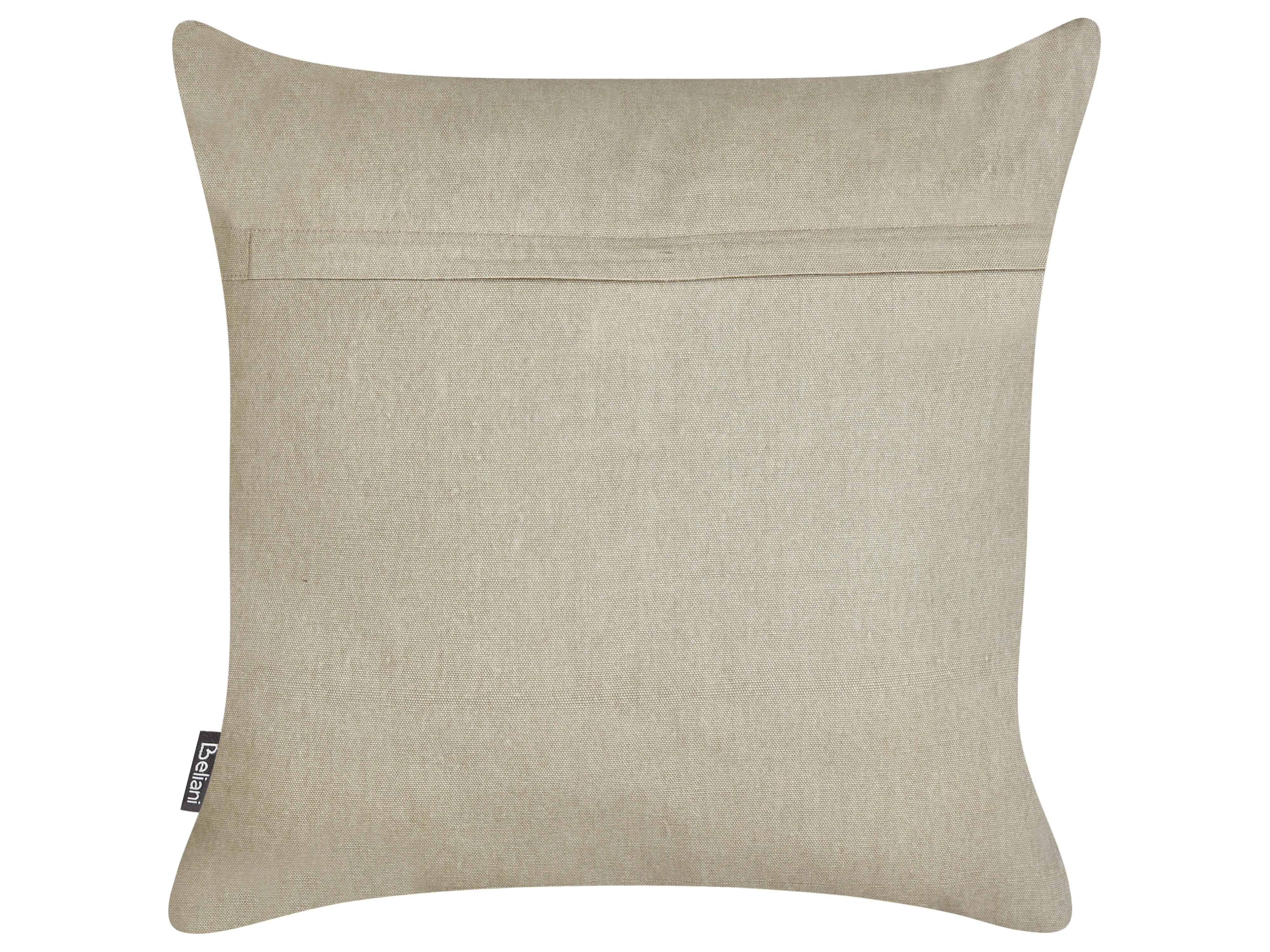 Set van 2 sierkussens VELLEIA Katoen 45 x 45 cm Taupe geometrisch patroon