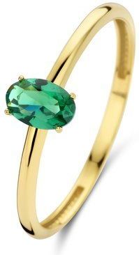 Isabel Bernard - Ring - Goud/Groen - 14 Karaat Goud