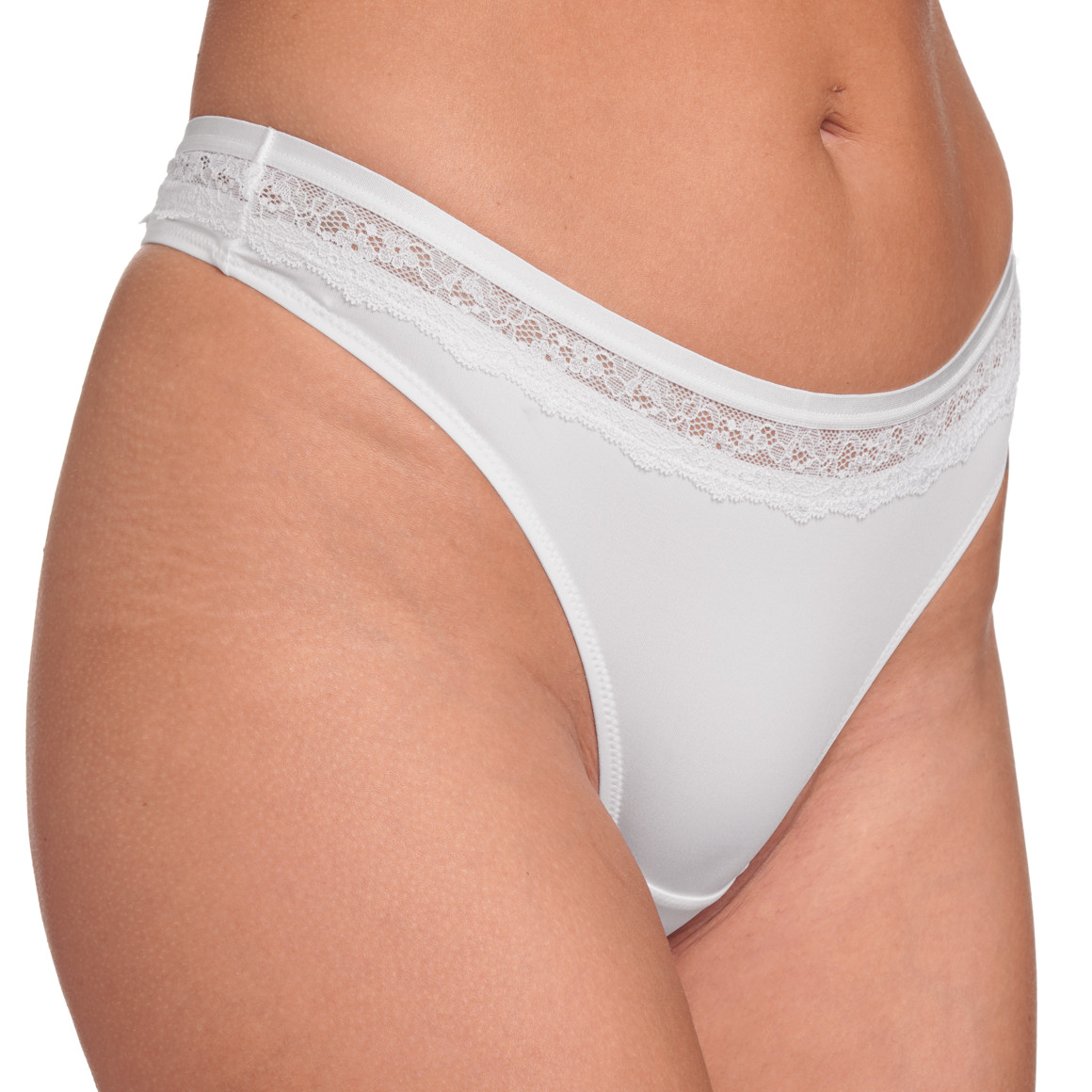 Gina Benotti Damen String aus anschmiegsamer Mikrofaser weiss