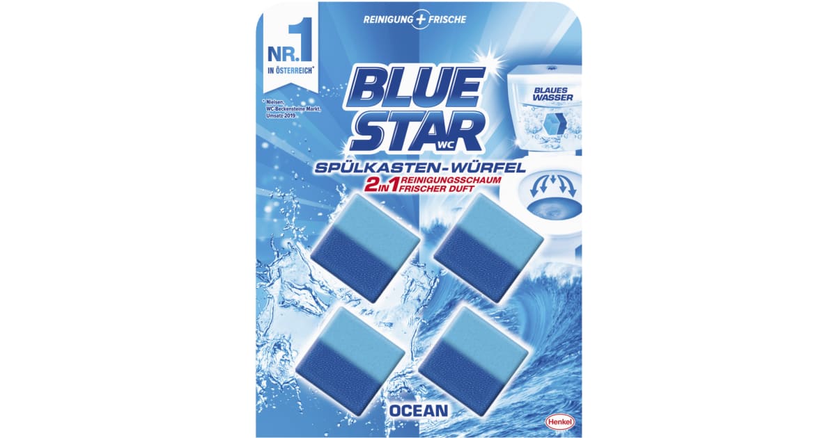 Blue Star Spülkastenwürfel 4er-Packung