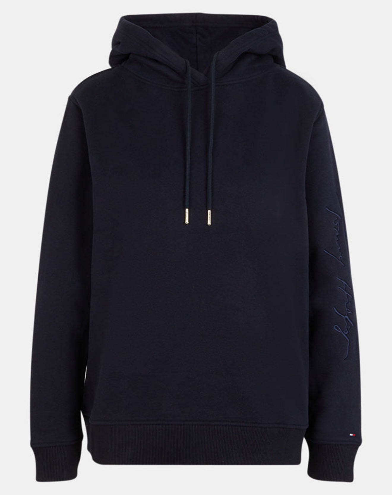 Tommy Hilfiger Sweat 100% Coton Bio Script bleu marine
