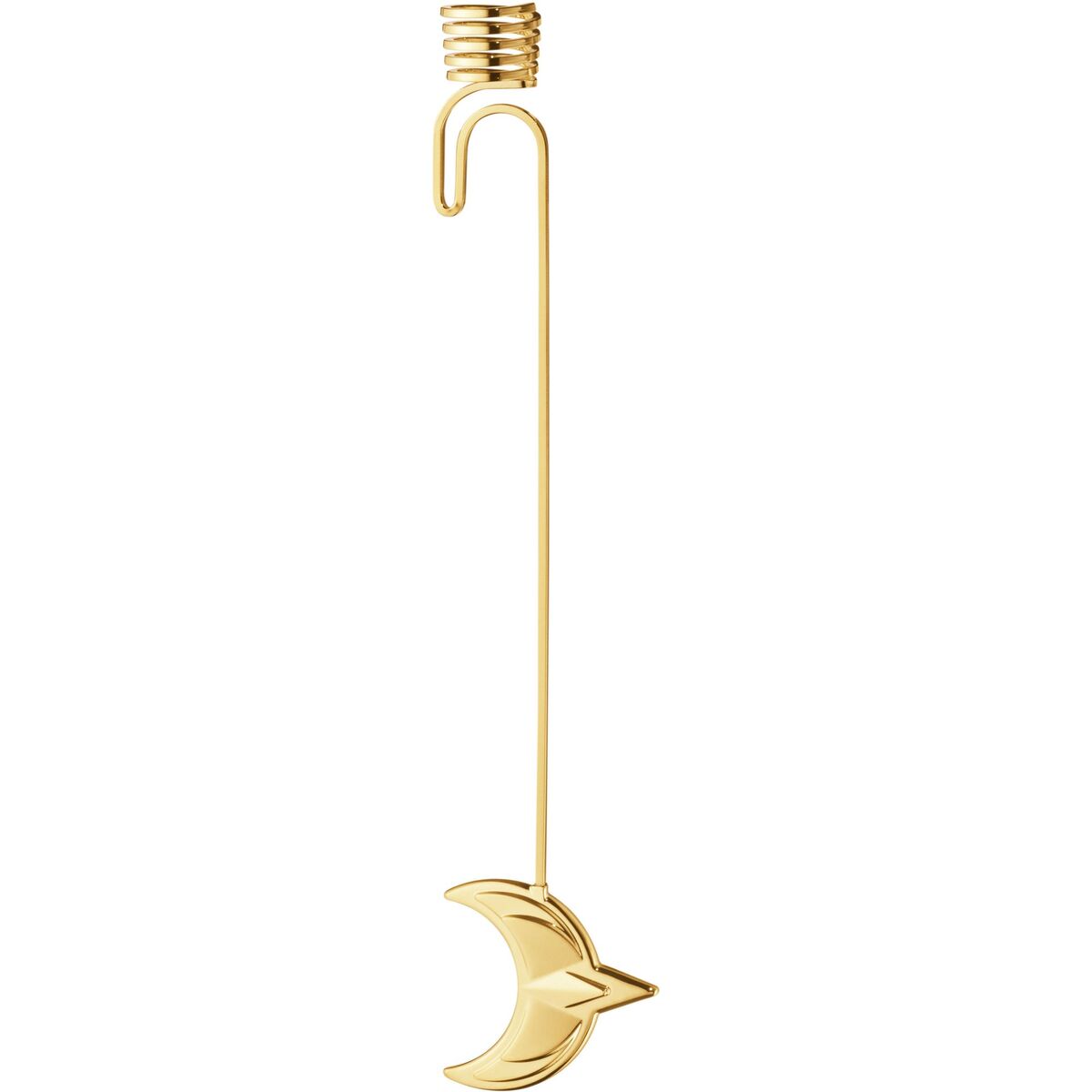 Christmas Collection 2024 Måne lysholder, 18K gullbelegg