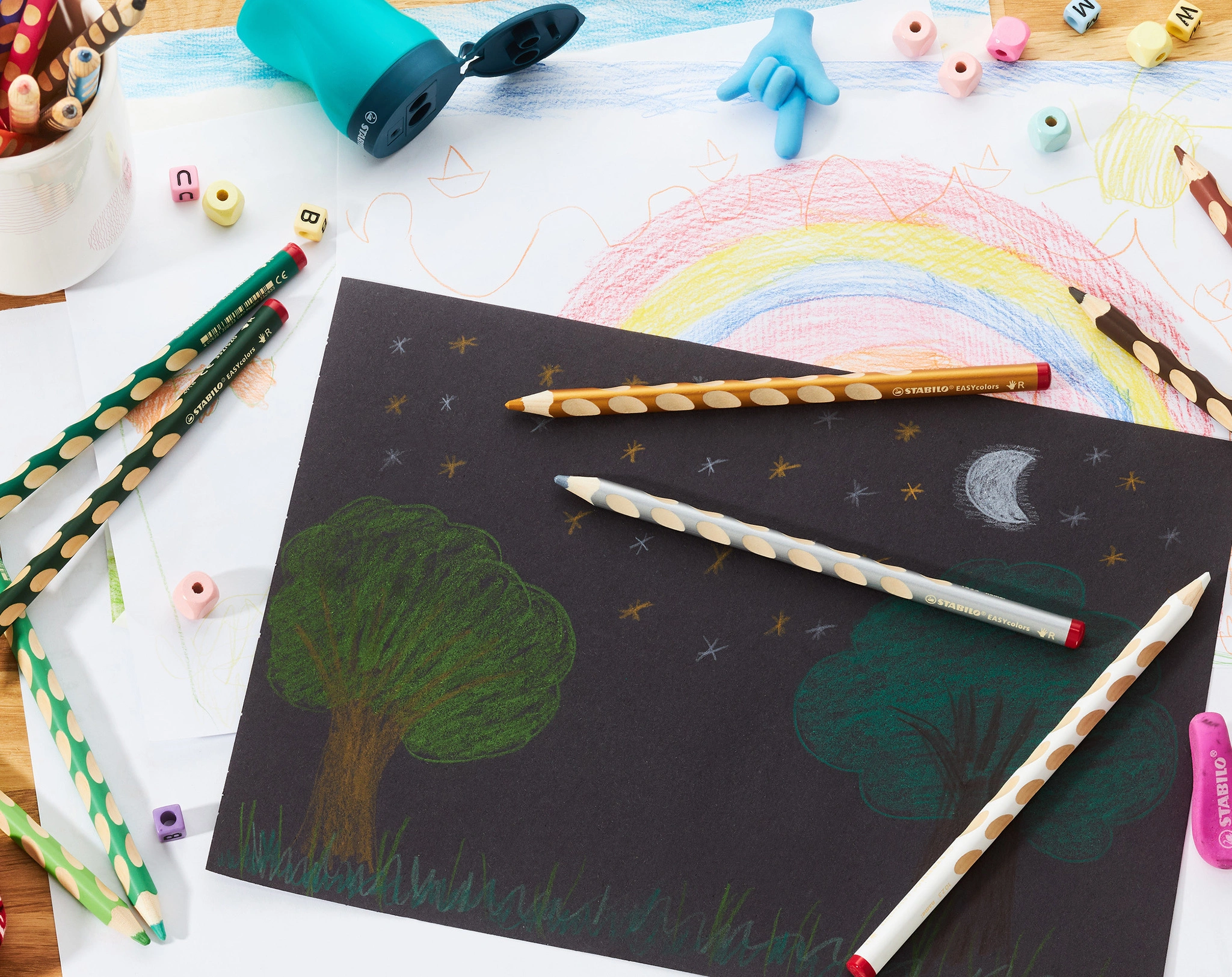 Buntstift STABILO® EASYcolors R 12er-Pack mit Spitzer