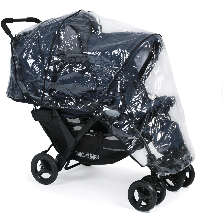CHIC 4 BABY Geschwisterwagen DUO Jeans navy blue