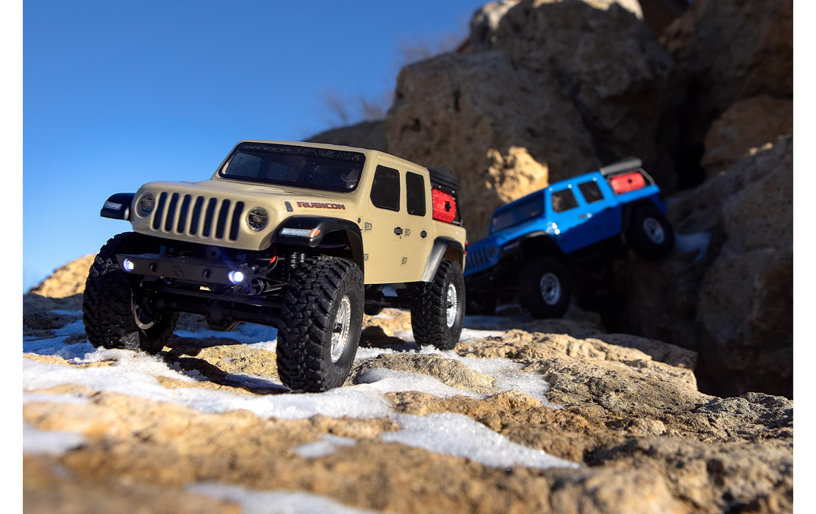 Scale Crawler SCX24 Jeep JT Gladiator, Beige, RTR, 1:24<br>Jeep Gladiator Crawler im Massstab 1:24