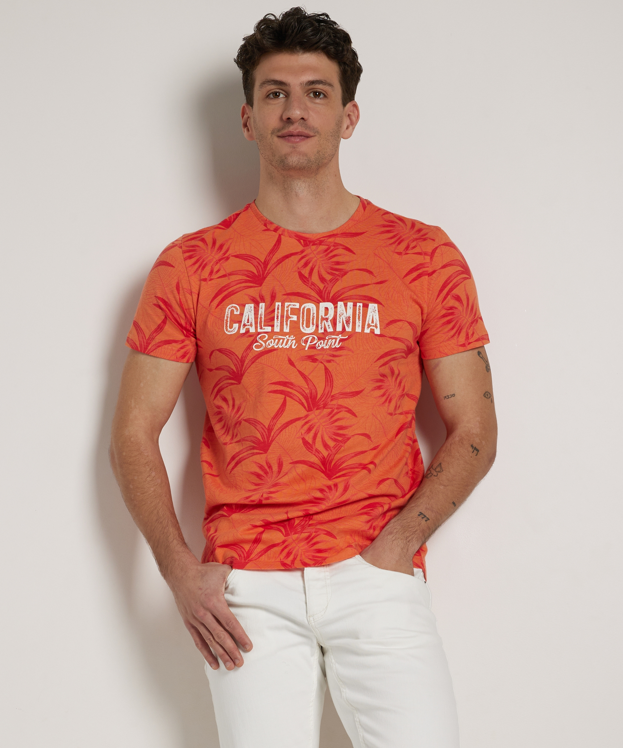 t-shirt met tekstprint