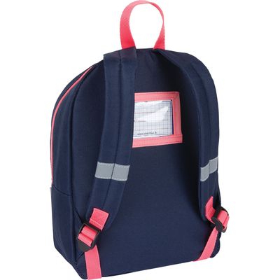Petit Sac à dos Chaton - 1 compartiment - corail et marine - Oberthur
